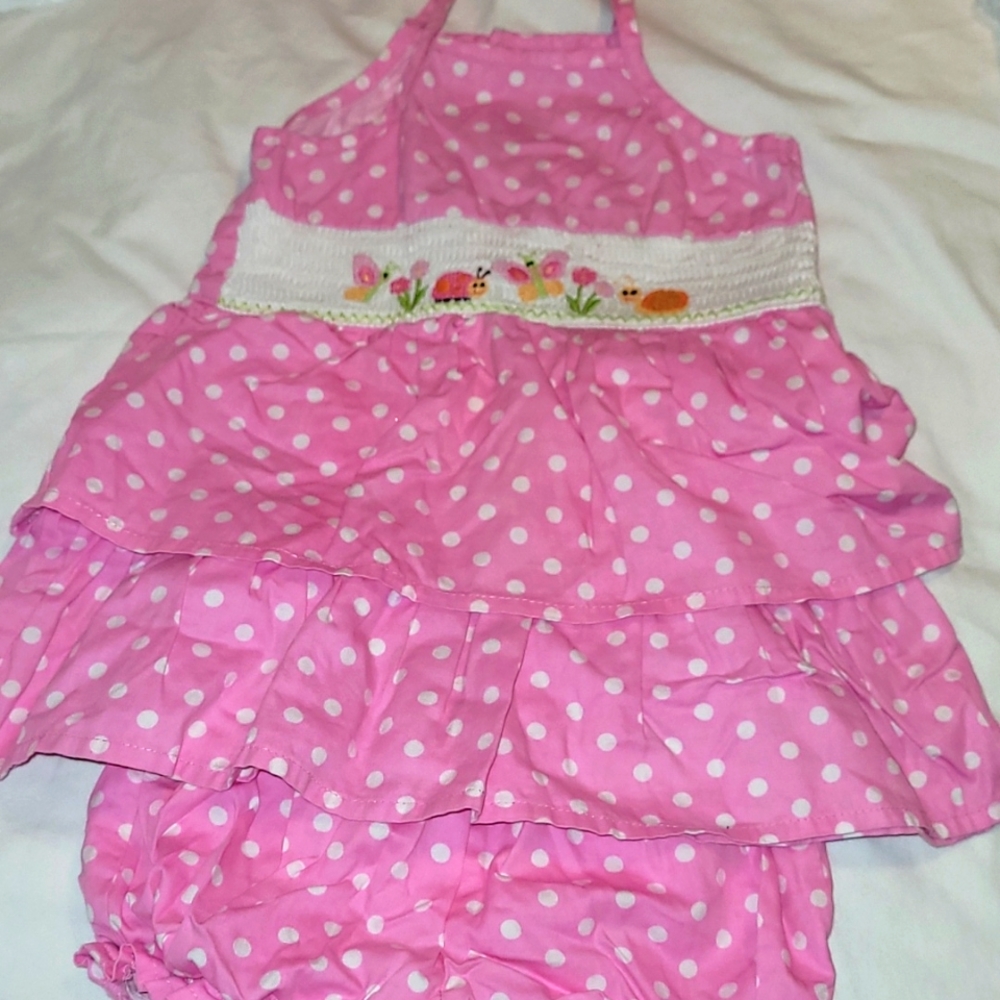 Toffee Apple- girls boutique 2 piece outfit size 12m